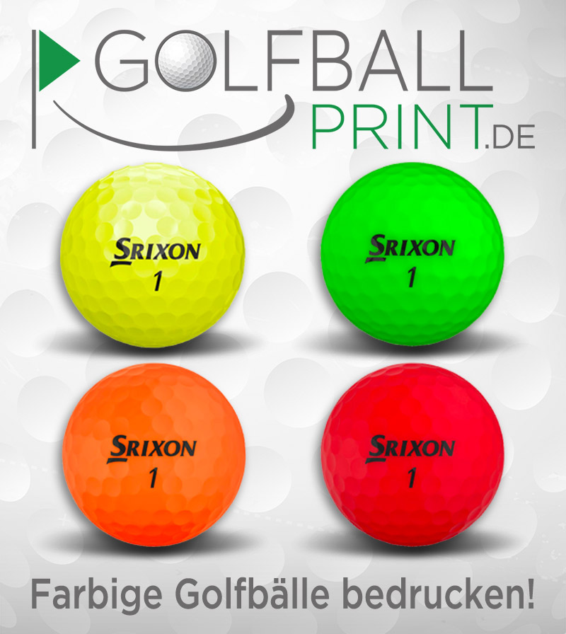 Farbige Golfbälle der Firma Srixon bedrucken lassen!